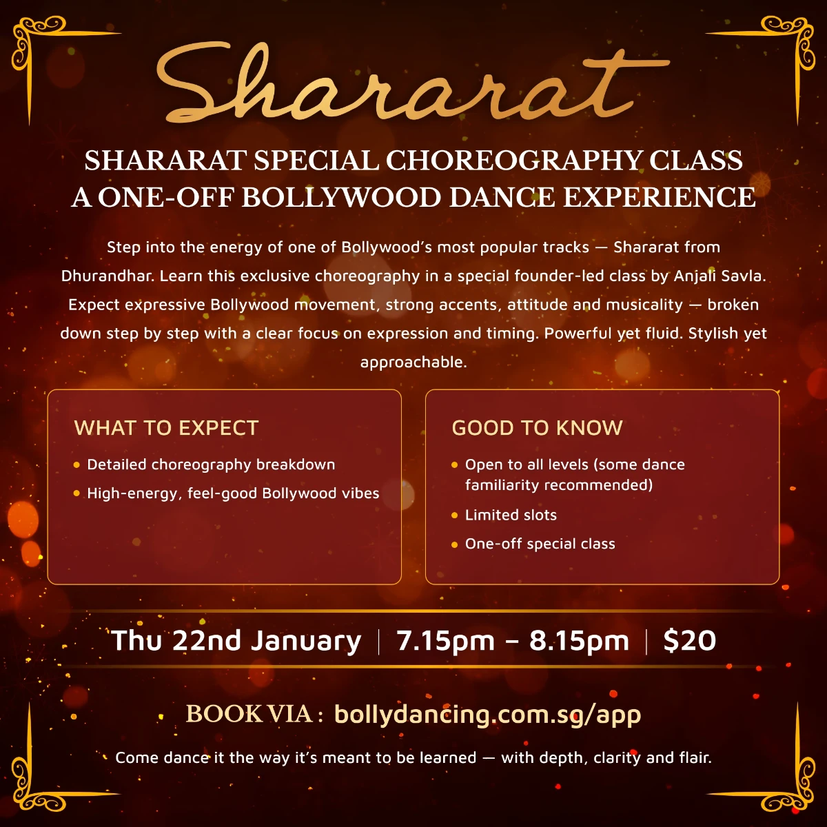 Shararat Special Choreography Class